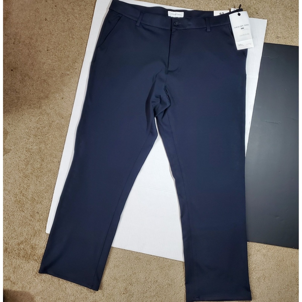 Projek Raw Men's Stretch Dress Pants Size 42 x 32 Dark Navy Blue New with Tags‎